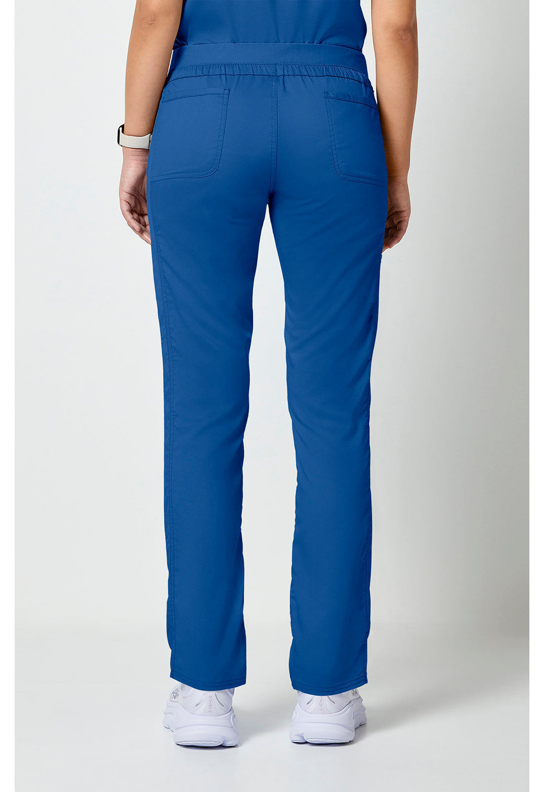 Workwear Revolution WW105 Women's Mid Rise Tapered Leg Drawstring Scrub Pants Royal