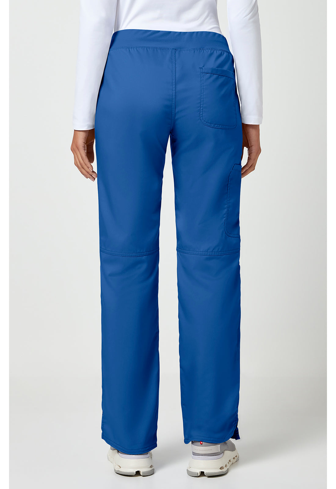Workwear Revolution WW110 Women's Mid Rise Straight Leg Pull-on Scrub Pants Royal