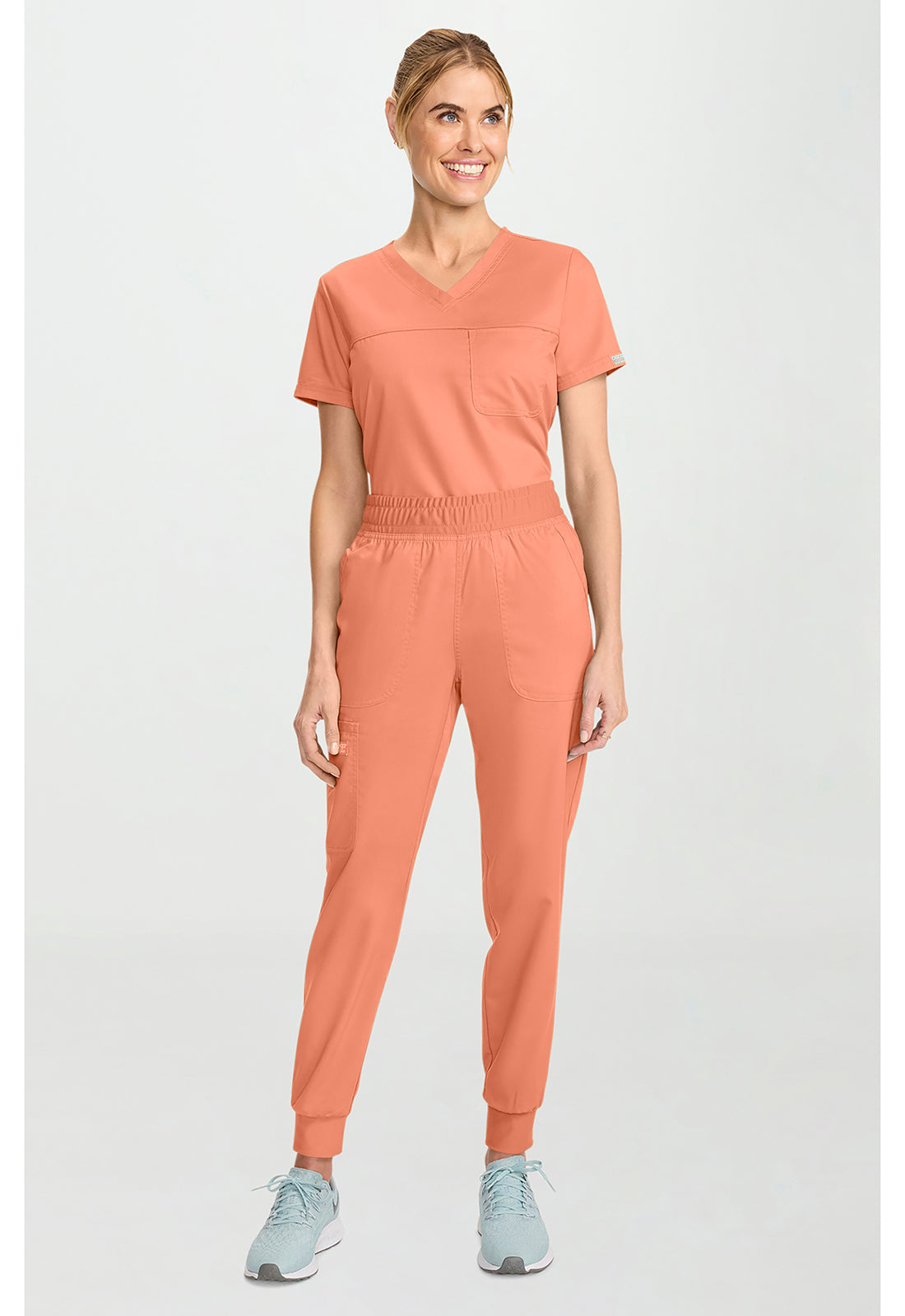 Workwear Revolution WW115 Women's Mid Rise Scrub Joggers Papaya Juice