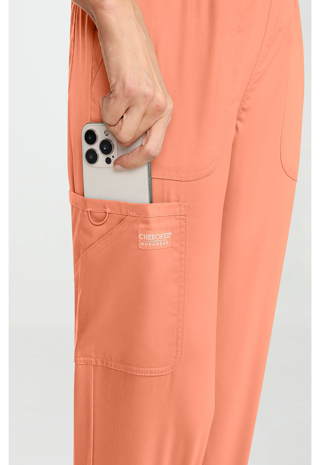 Workwear Revolution WW115 Women's Mid Rise Scrub Joggers Papaya Juice