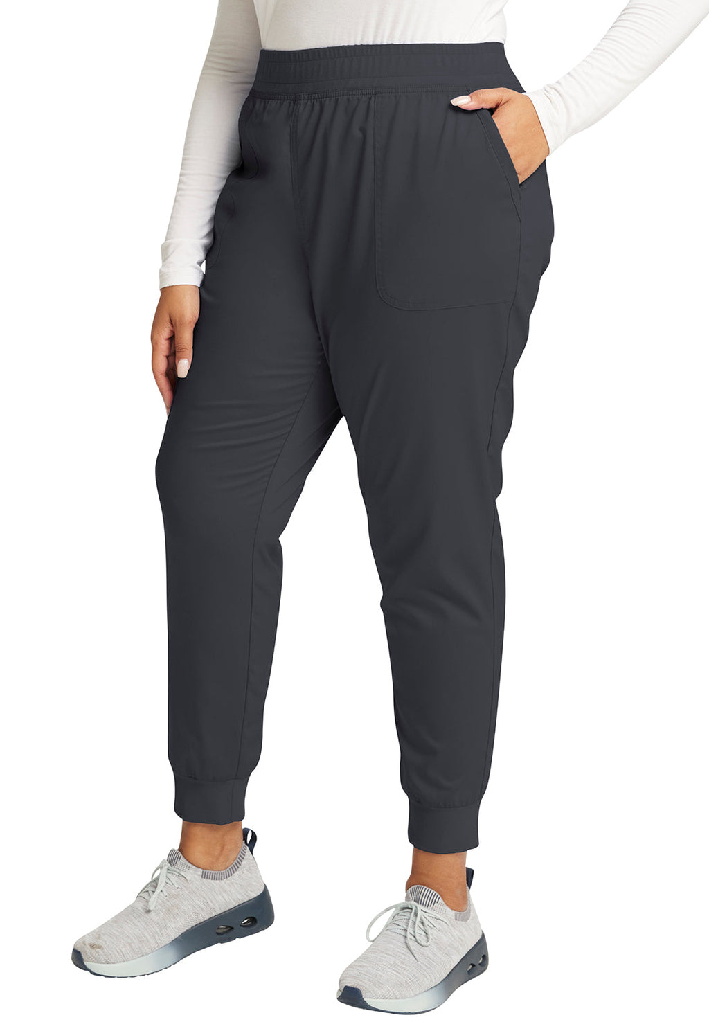 Workwear Revolution WW115 Women's Mid Rise Scrub Joggers Pewter