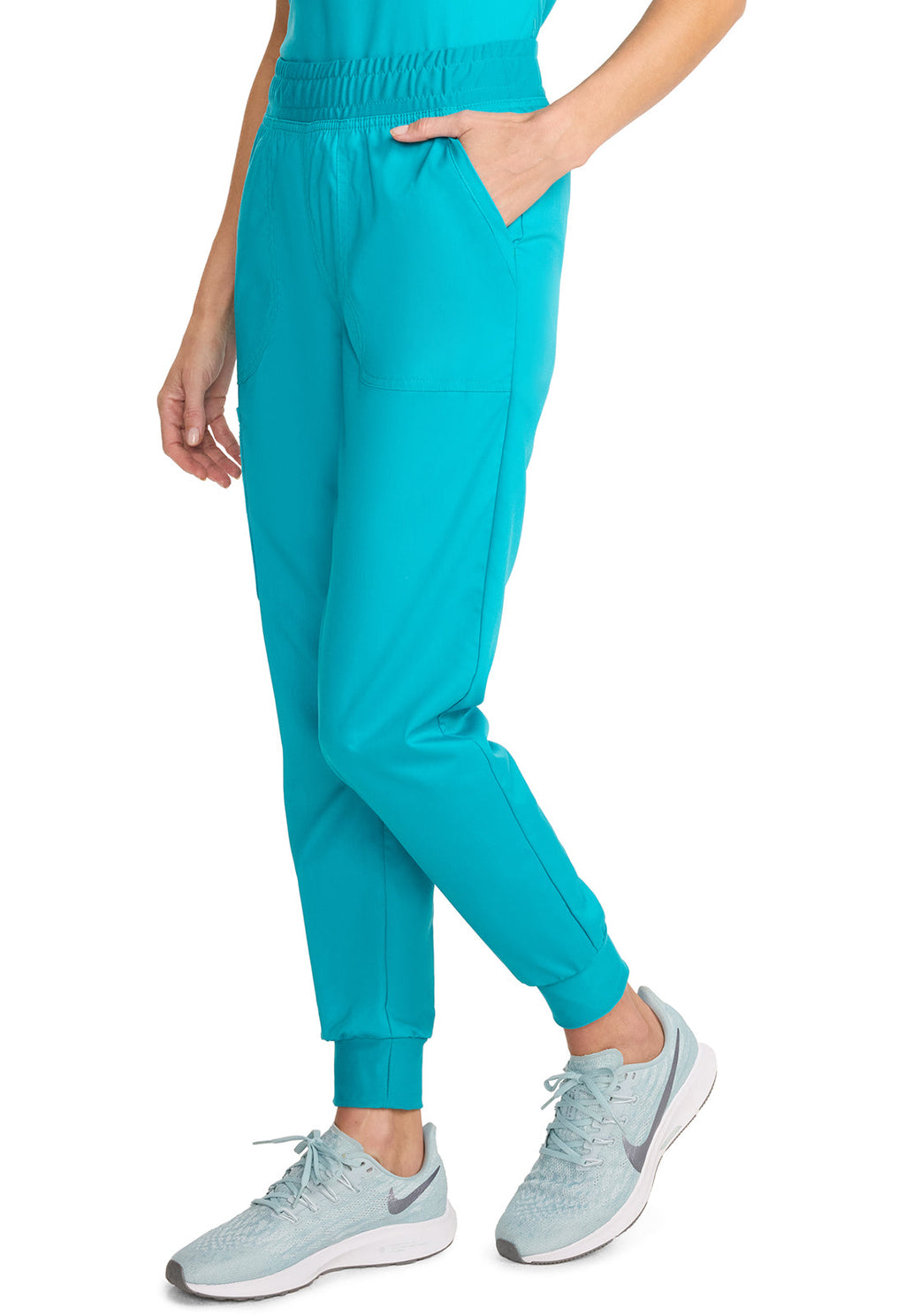 Workwear Revolution WW115 Women's Mid Rise Scrub Joggers Teal Blue