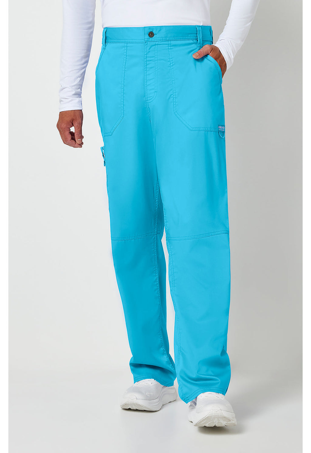 Workwear Revolution WW140 Men's Fly Front Scrub Pants Turquoise