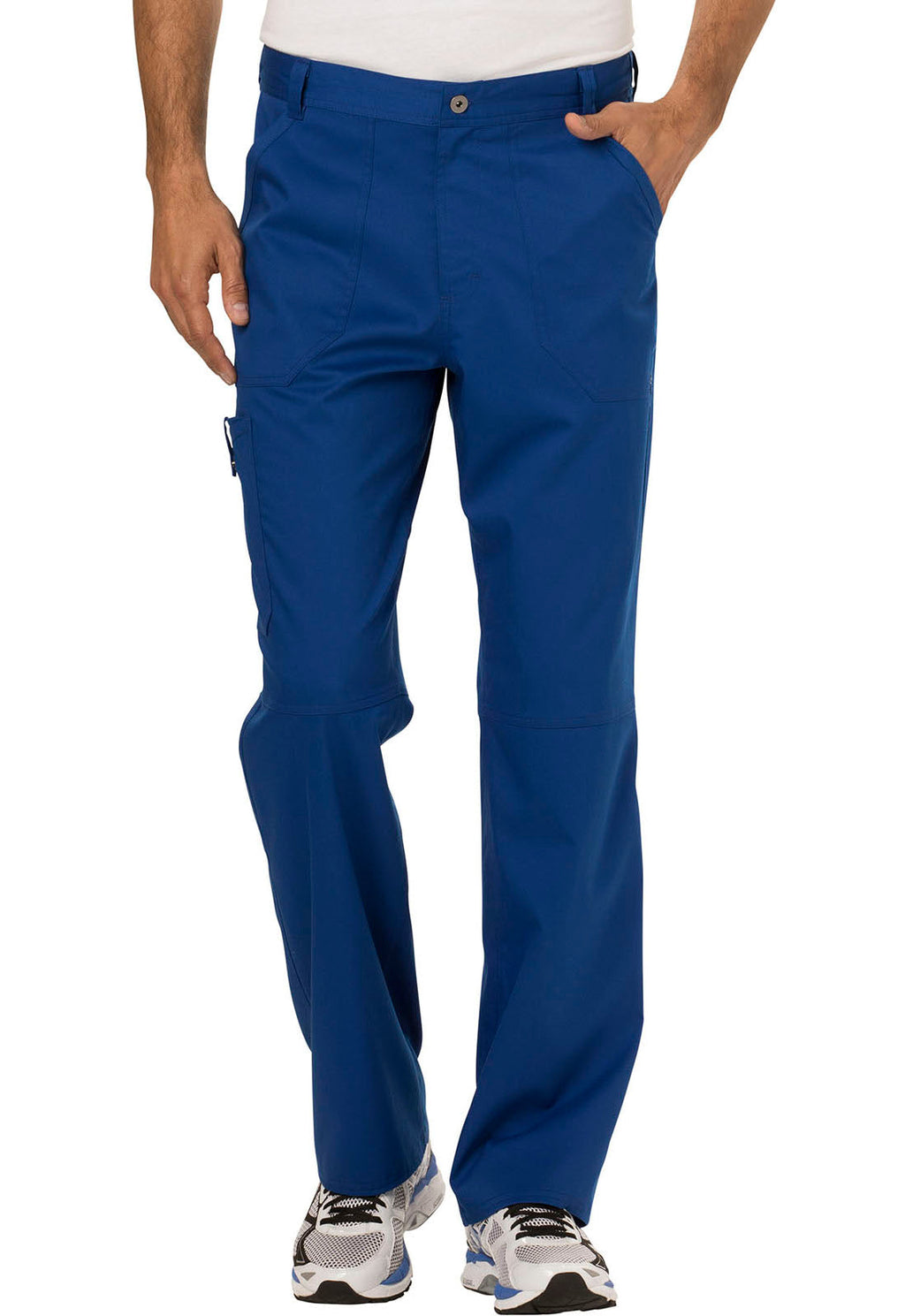 Workwear Revolution WW140 Men's Fly Front Scrub Pants Galaxy Blue