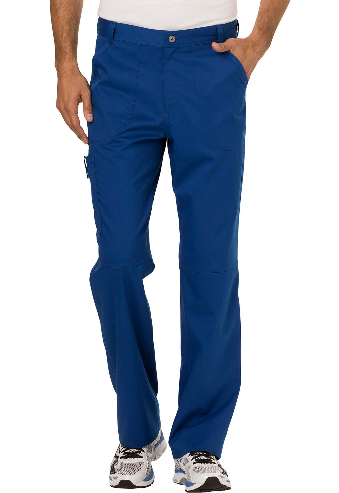 Workwear Revolution WW140 Men's Fly Front Scrub Pants Galaxy Blue