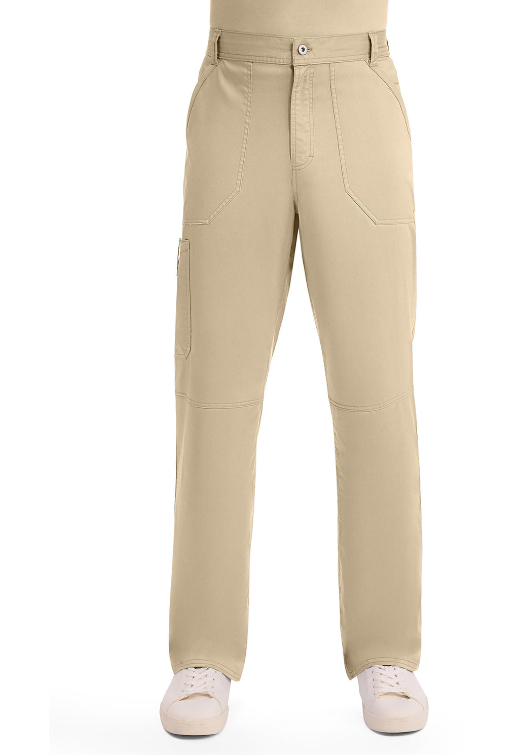 Workwear Revolution WW140 Men's Fly Front Scrub Pants Khaki