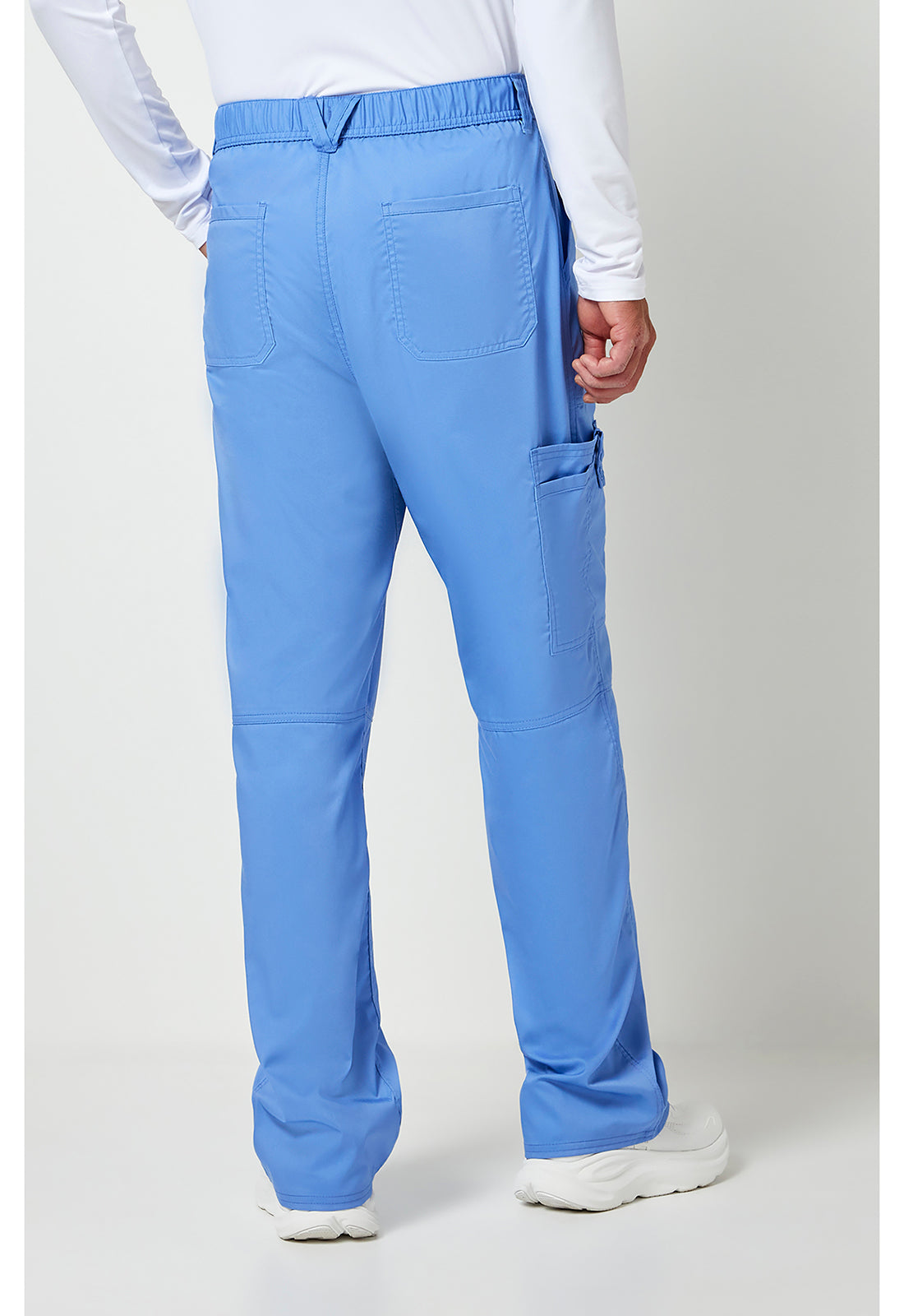 Workwear Revolution WW140 Men's Fly Front Scrub Pants Ciel Blue