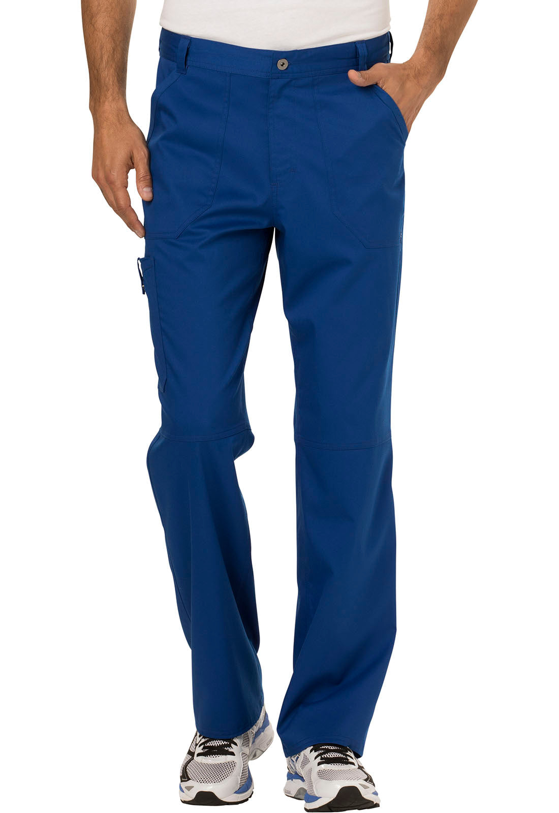 Workwear Revolution WW140 Men's Fly Front Scrub Pants Galaxy Blue