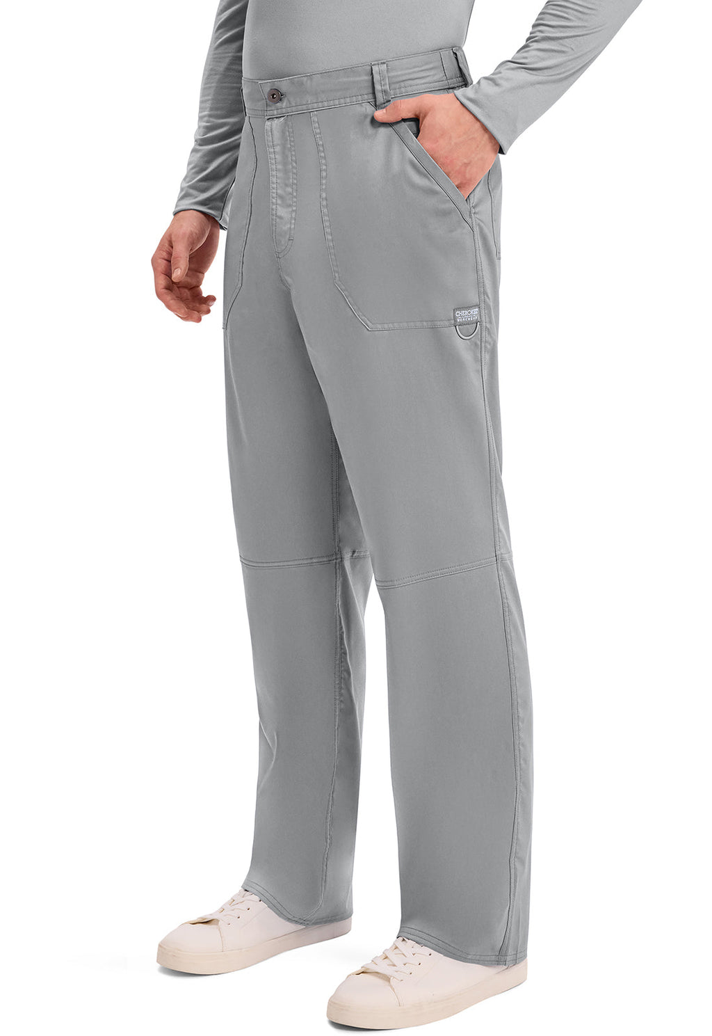 Workwear Revolution WW140 Men's Fly Front Scrub Pants Grey