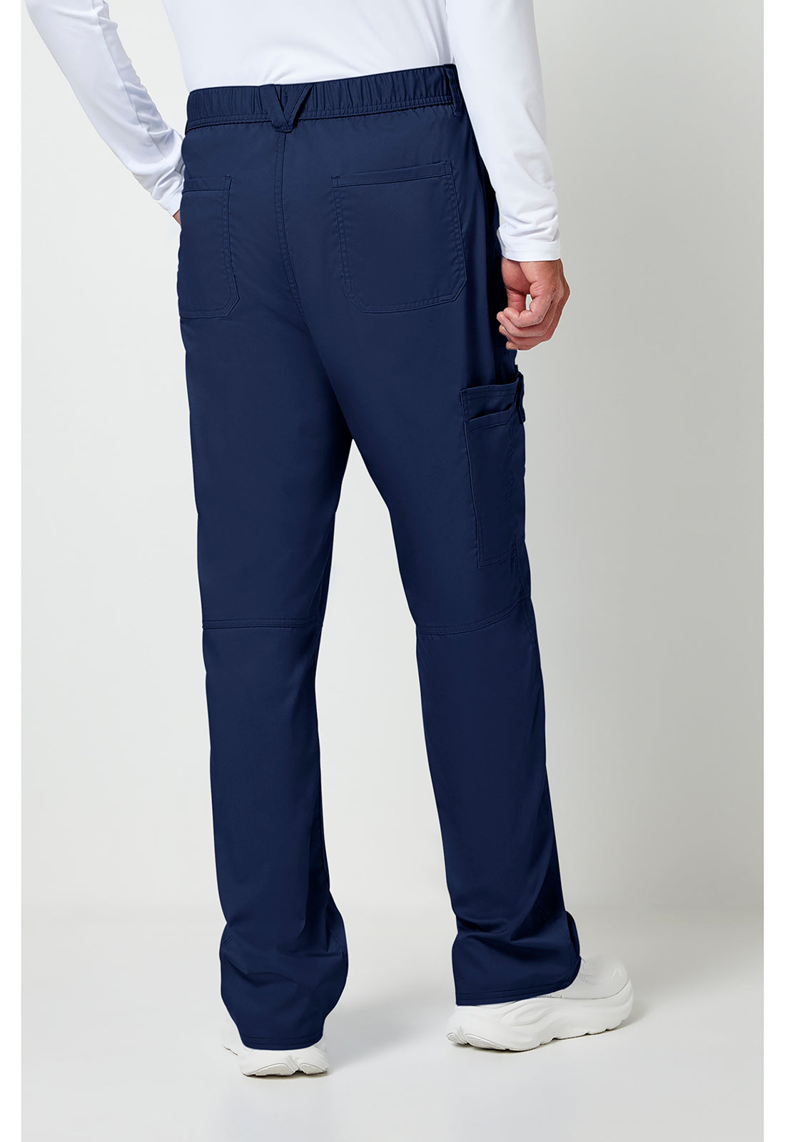 Workwear Revolution WW140 Men's Fly Front Scrub Pants Navy