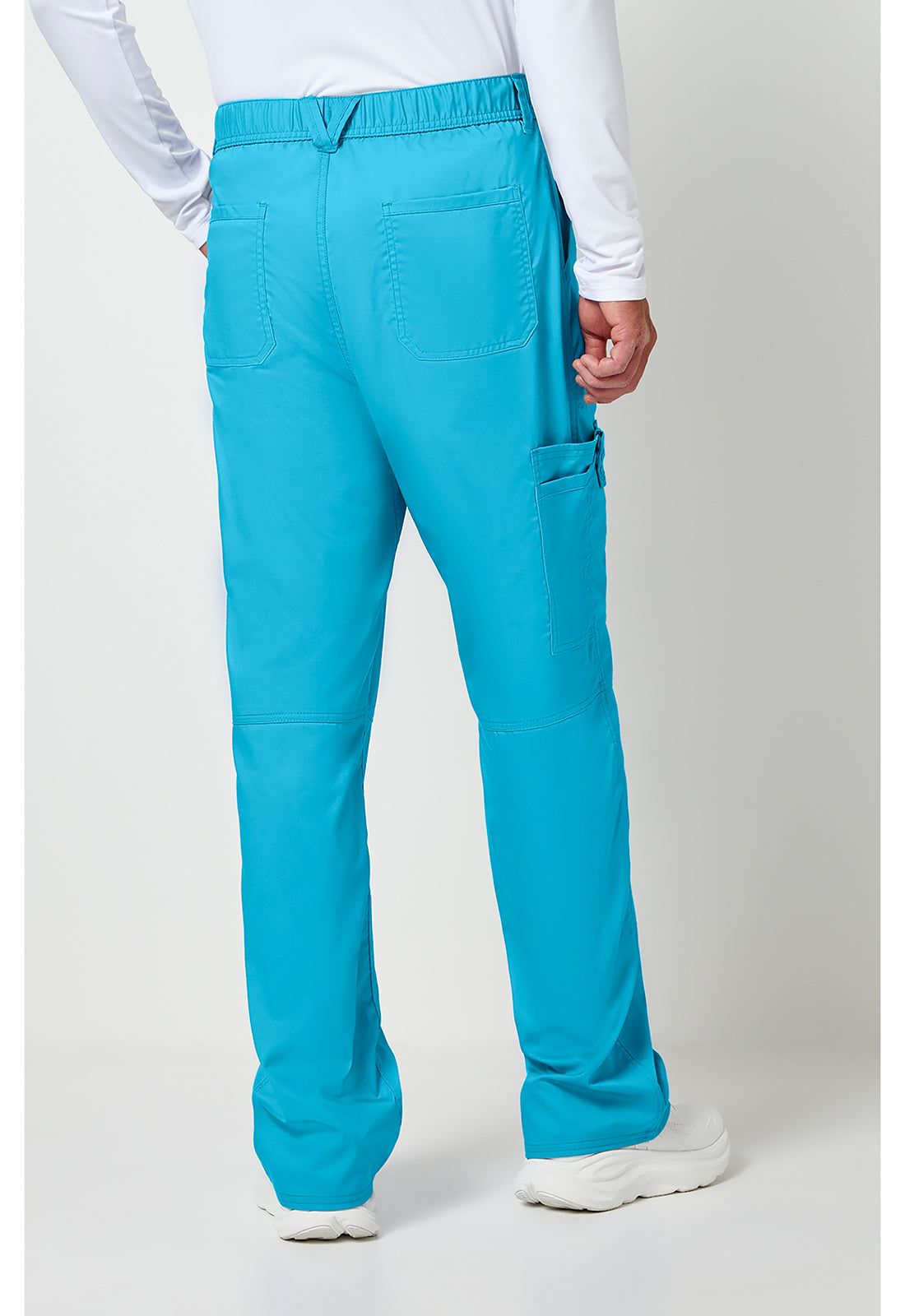 Workwear Revolution WW140 Men's Fly Front Scrub Pants Turquoise