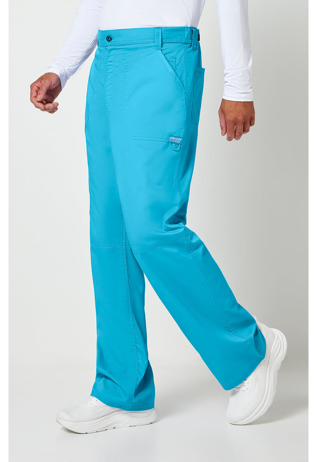 Workwear Revolution WW140 Men's Fly Front Scrub Pants Turquoise