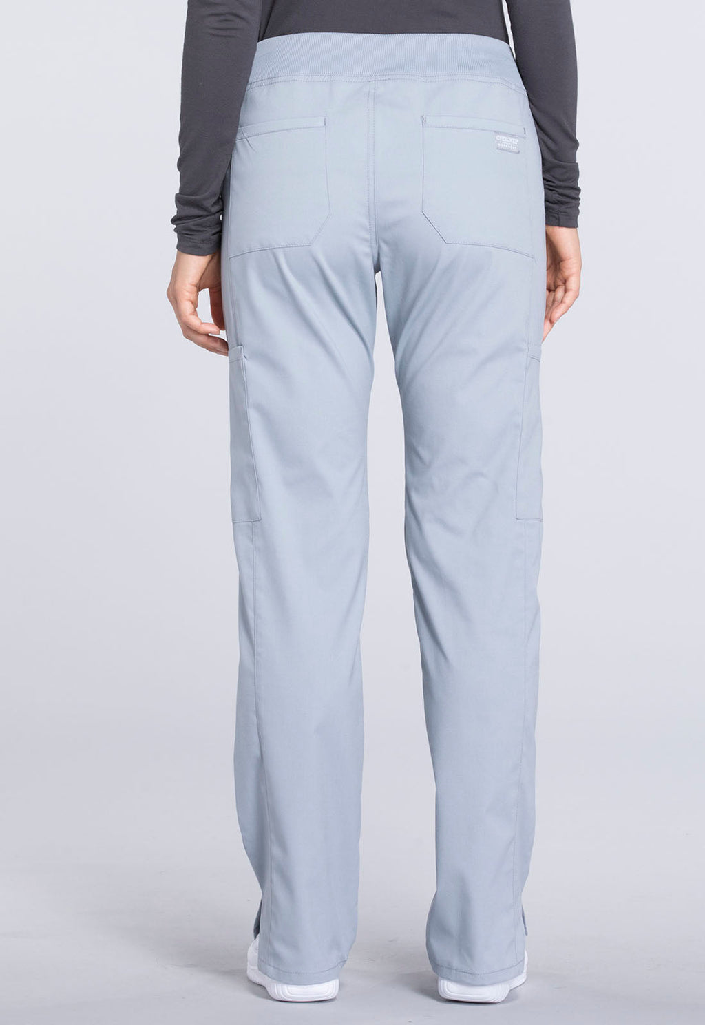 Professionals WW170 Mid Rise Straight Leg Pull-on Cargo Pants Grey