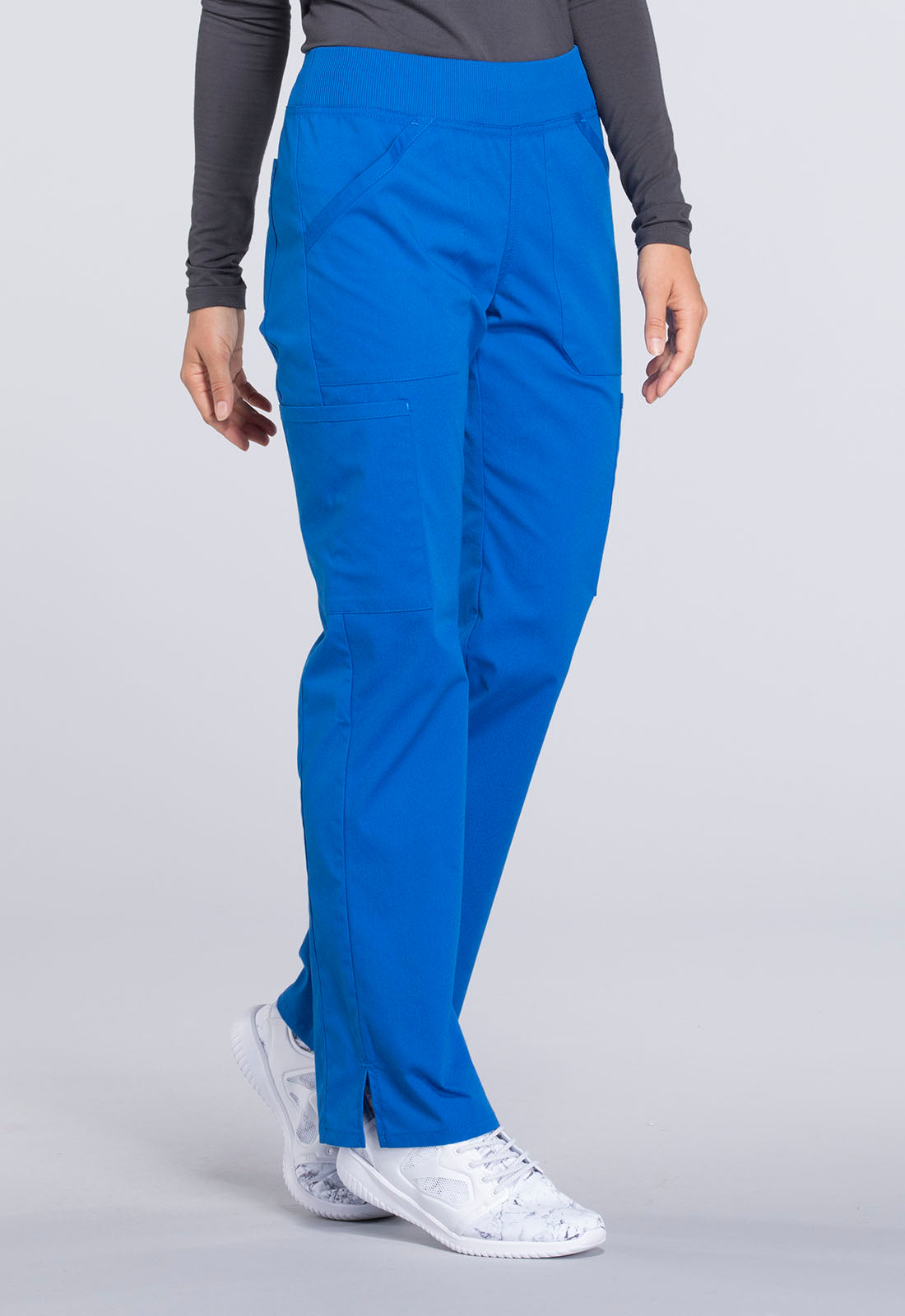 Professionals WW170 Mid Rise Straight Leg Pull-on Cargo Pants Royal