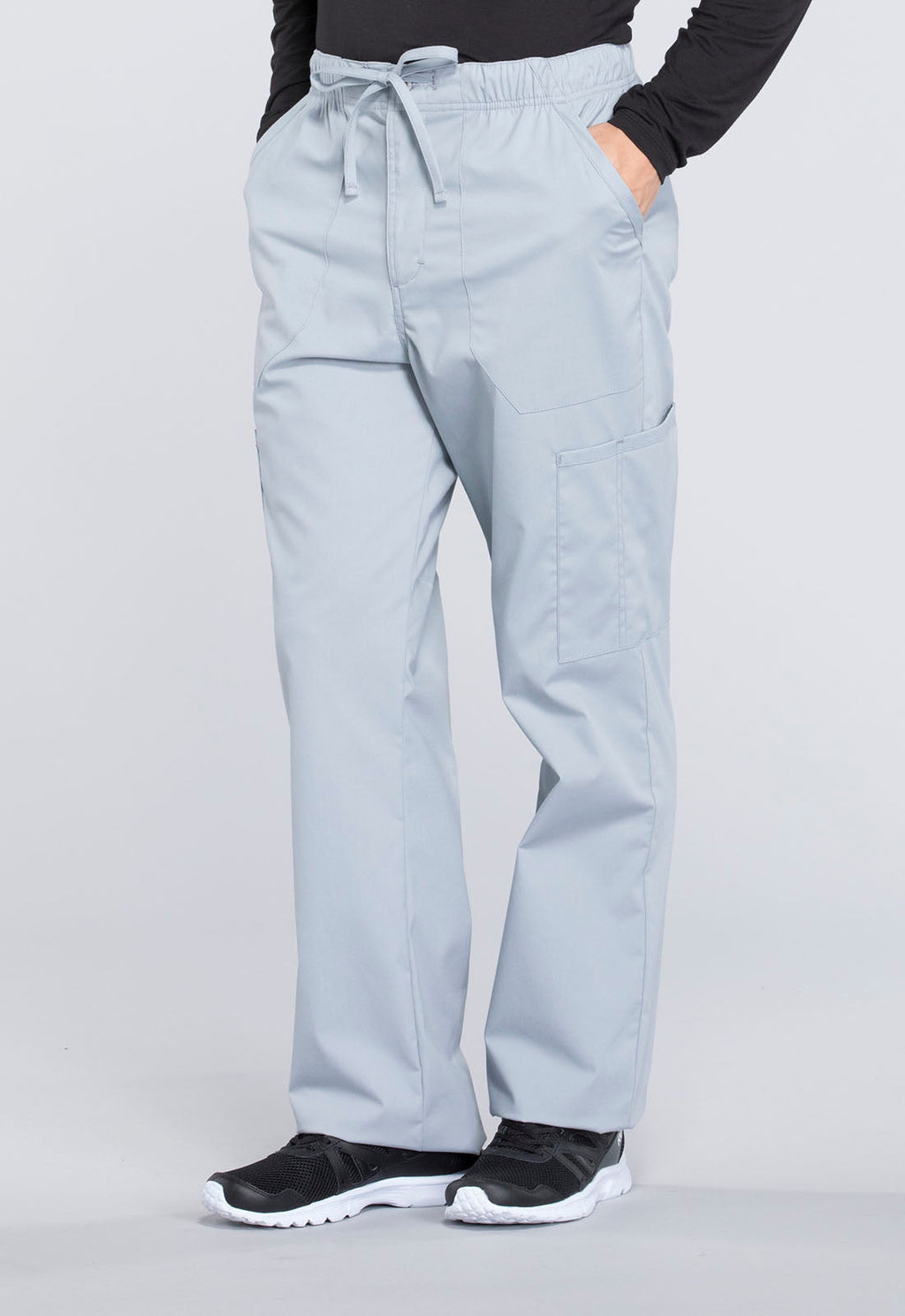 Professionals WW190 Men's Tapered Leg Fly Front Cargo Pants Grey
