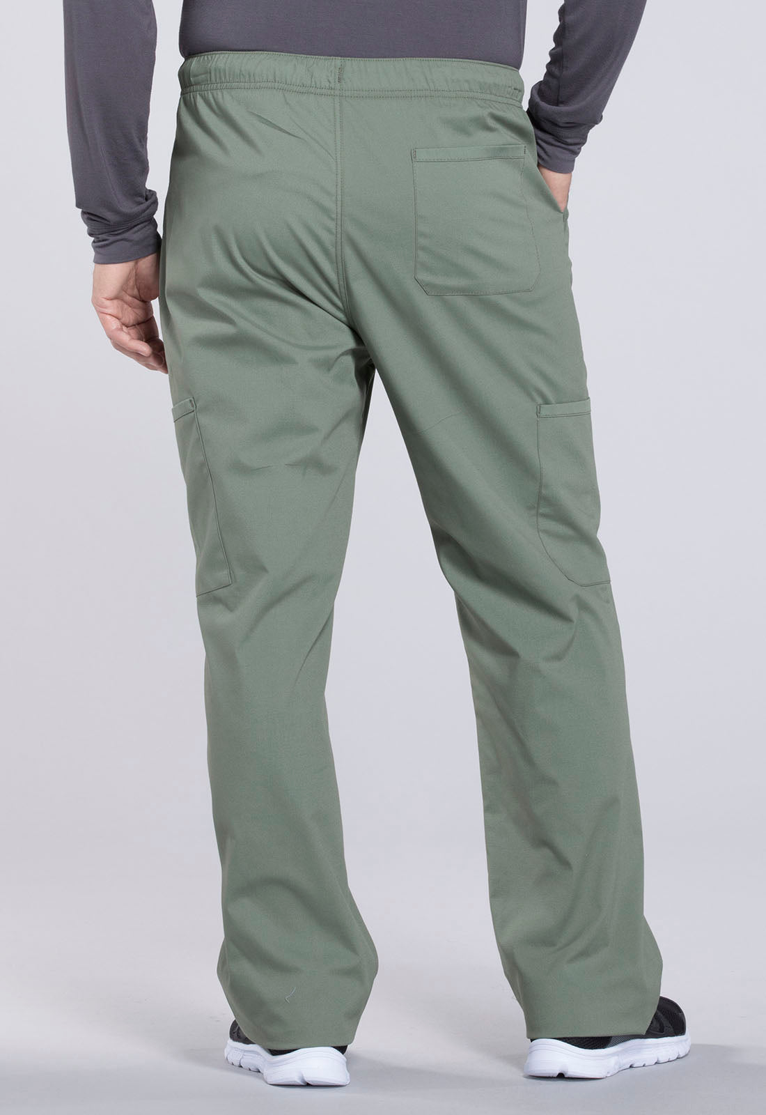 Professionals WW190 Men's Tapered Leg Fly Front Cargo Pants Olive