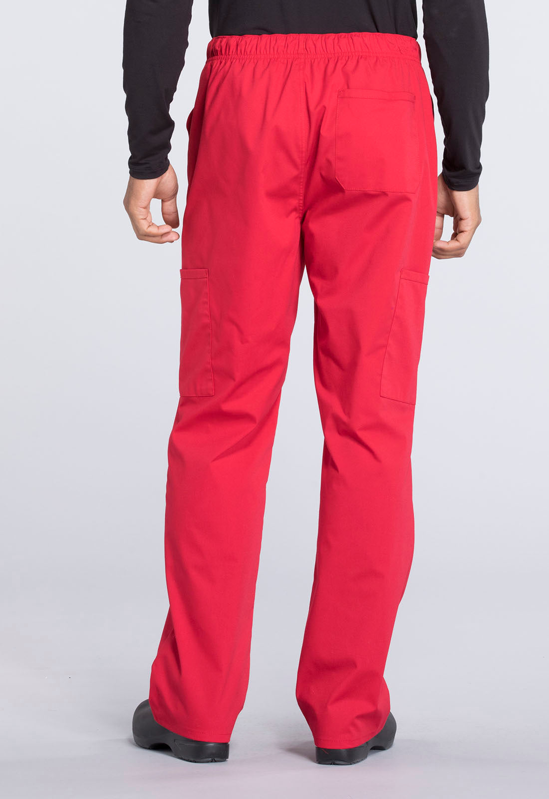 Professionals WW190 Men's Tapered Leg Fly Front Cargo Pants Red