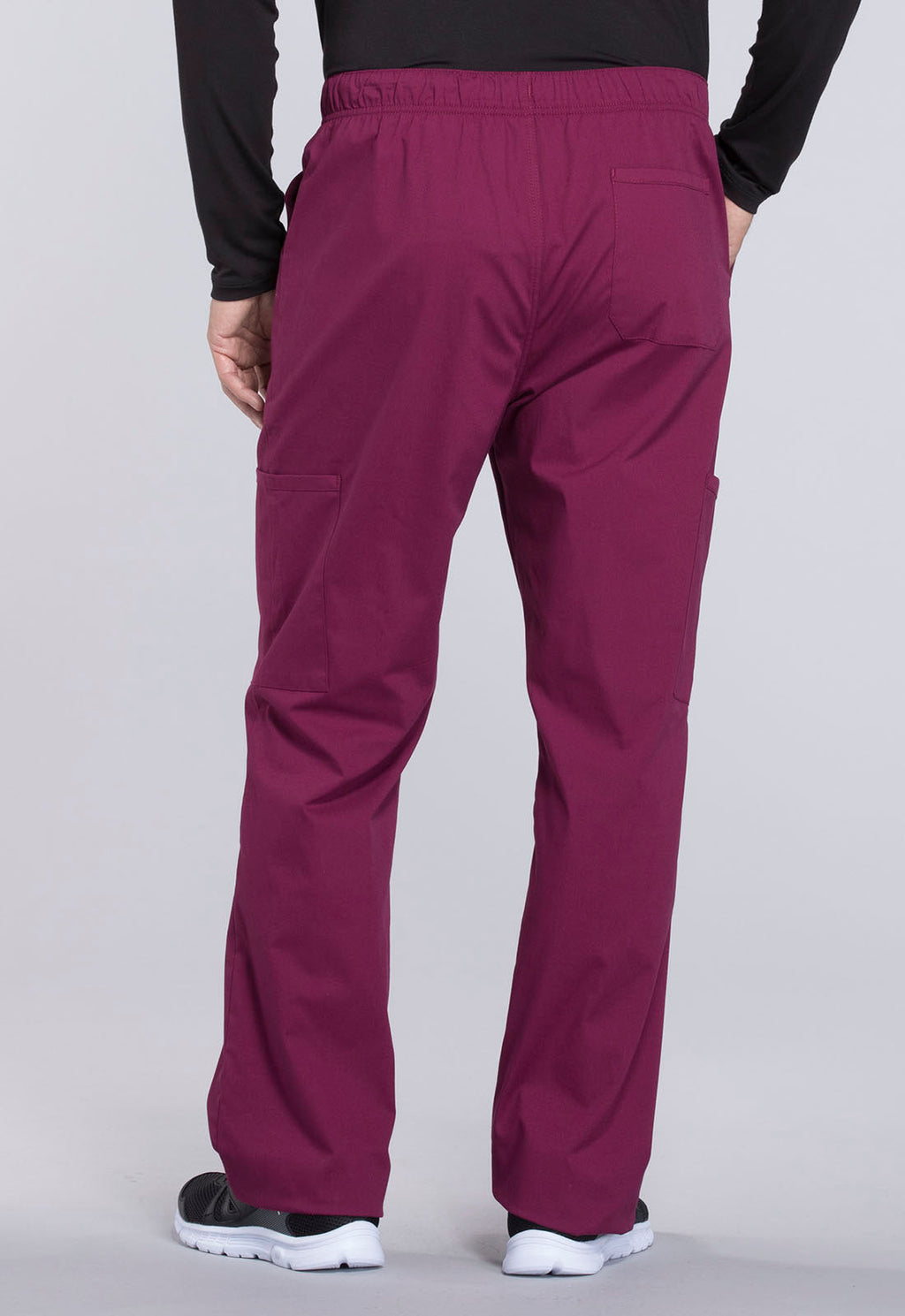Professionals WW190 Men's Tapered Leg Fly Front Cargo Pants Wine