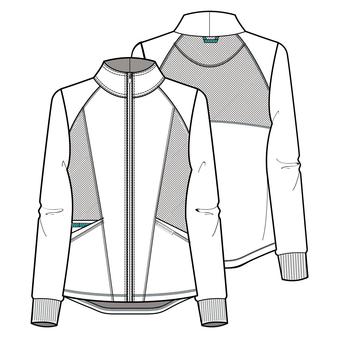 Workwear Revolution WW301 Women's Zip Front High-Low Jacket Black