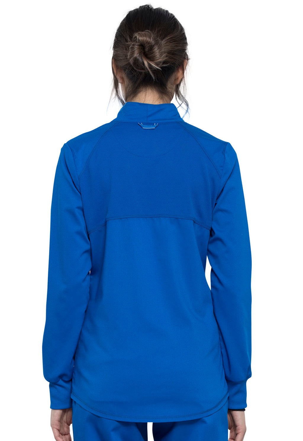 Workwear Revolution WW301 Women's Zip Front High-Low Jacket Royal