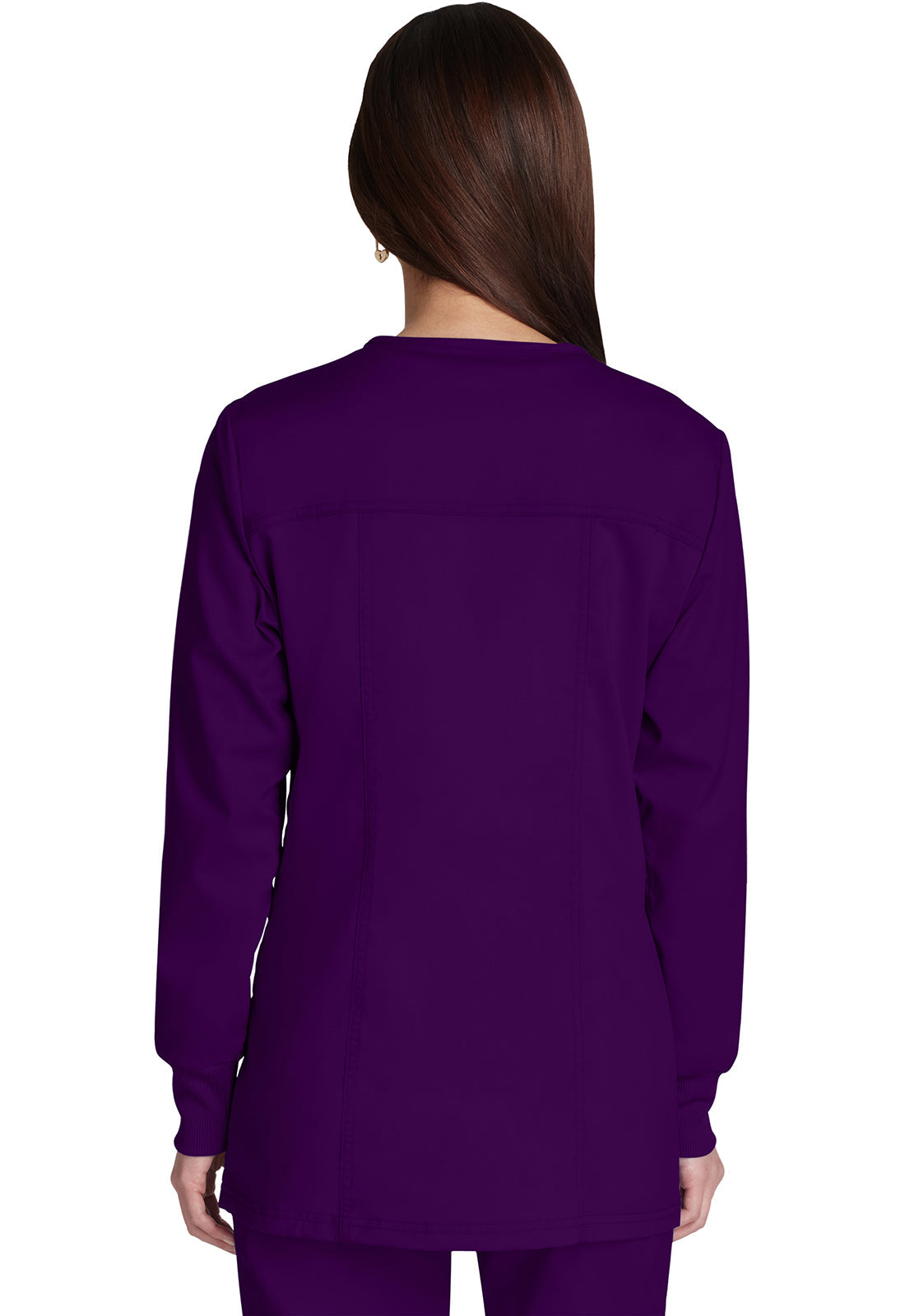 Workwear Revolution WW310 Women's Snap Front Jacket Eggplant