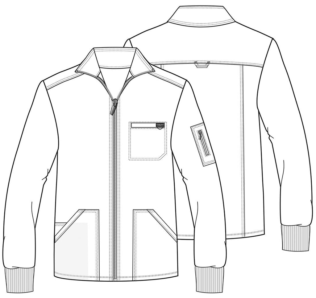 Workwear Revolution WW320 Men's Zip Front Jacket Royal