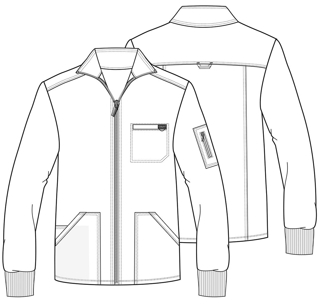Workwear Revolution WW320 Men's Zip Front Jacket Black