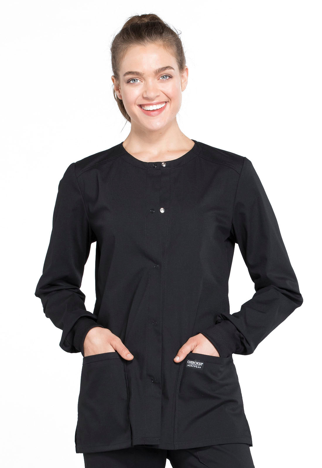 Professionals WW340 Snap Front Jacket Black