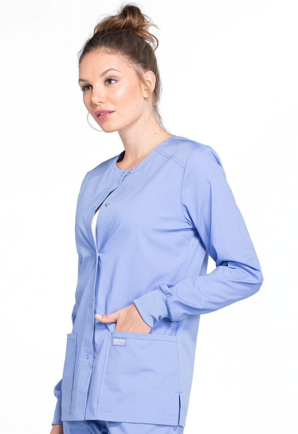 Professionals WW340 Snap Front Jacket Ciel