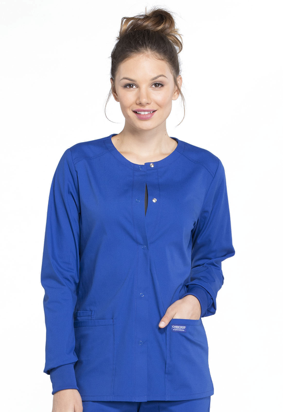 Professionals WW340 Snap Front Jacket Galaxy Blue