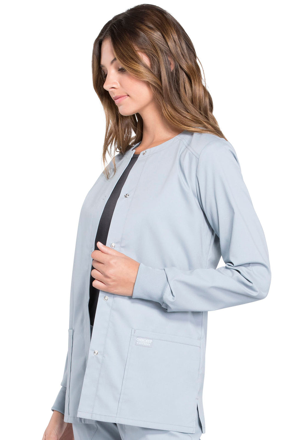 Professionals WW340 Snap Front Jacket Grey