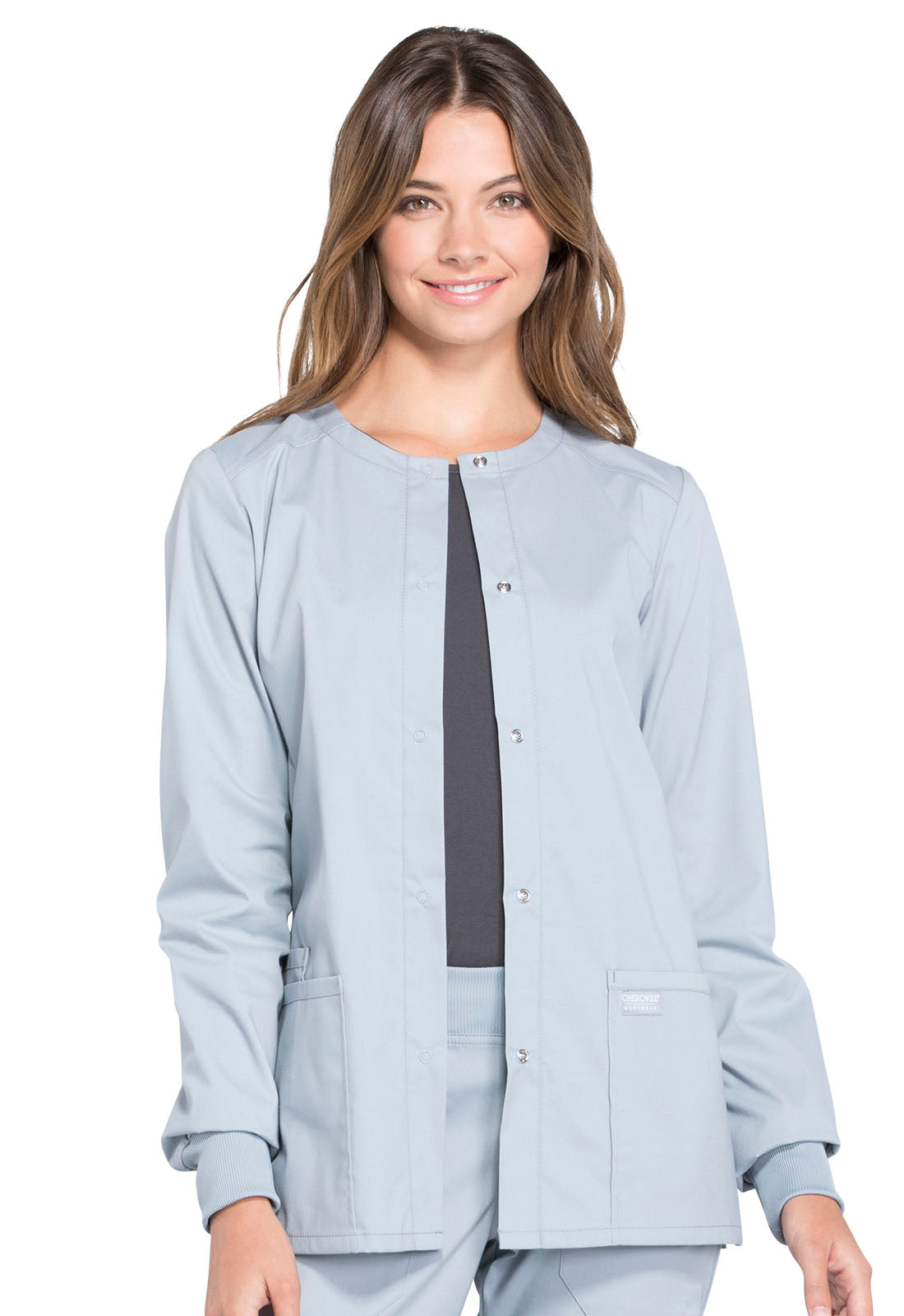 Professionals WW340 Snap Front Jacket Grey