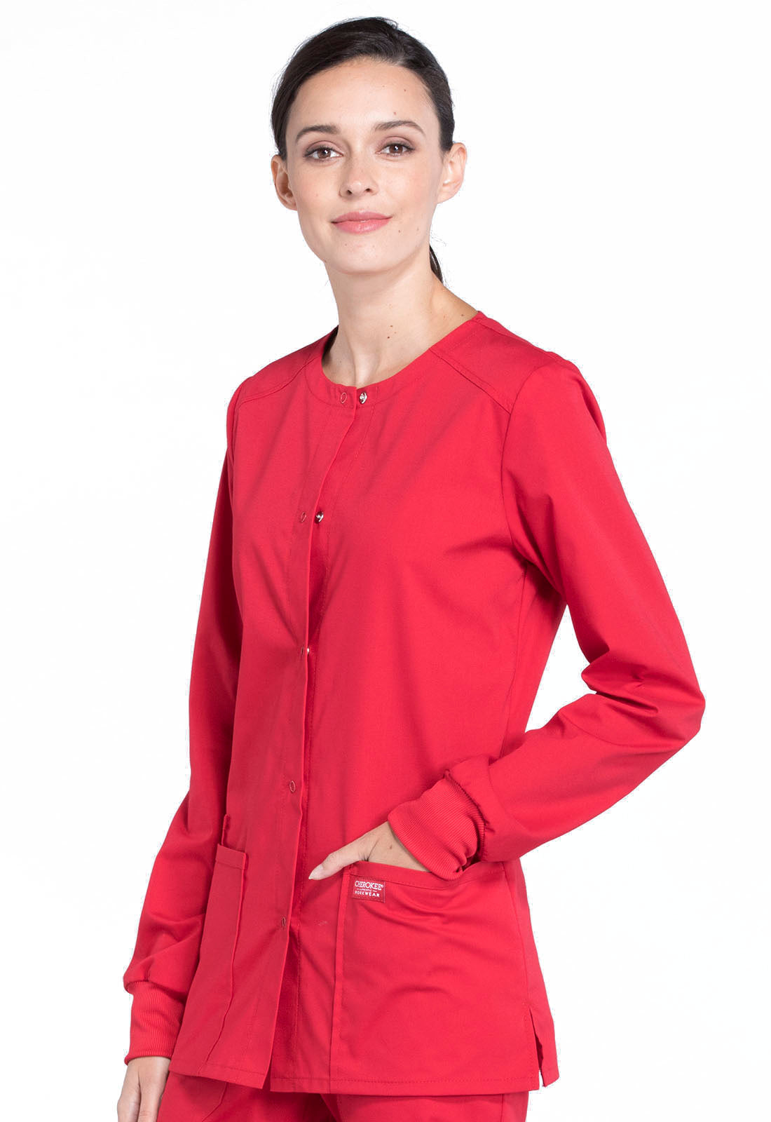 Professionals WW340 Snap Front Jacket Red