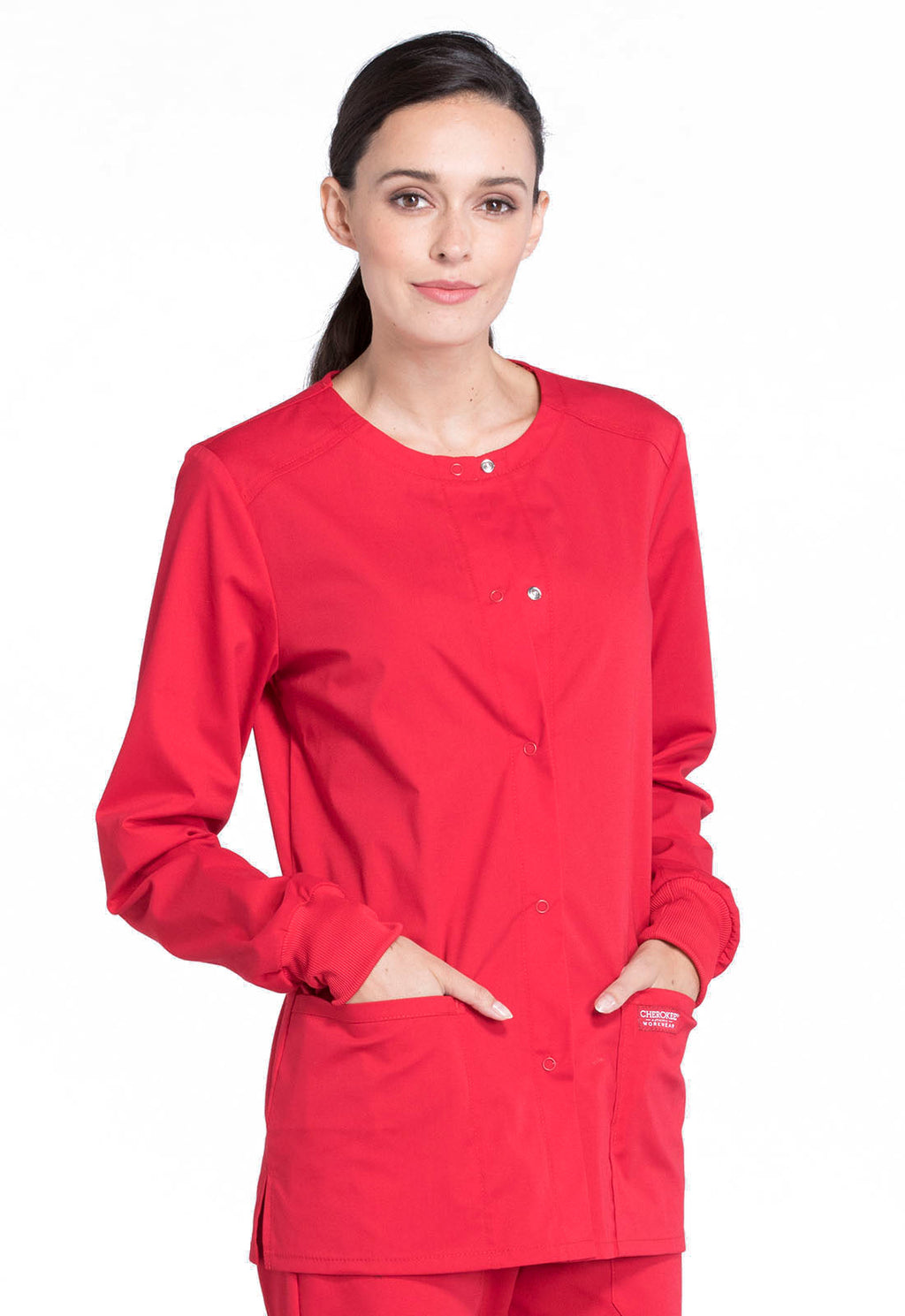 Professionals WW340 Snap Front Jacket Red