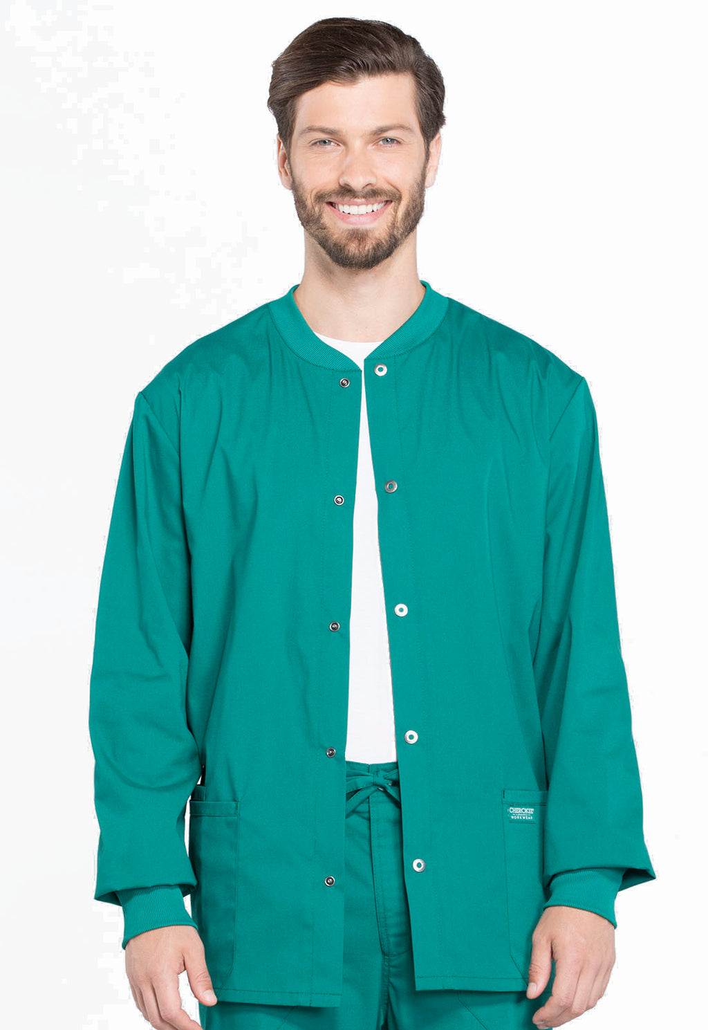 Professionals WW360 Men's Snap Front Jacket Hunter Green