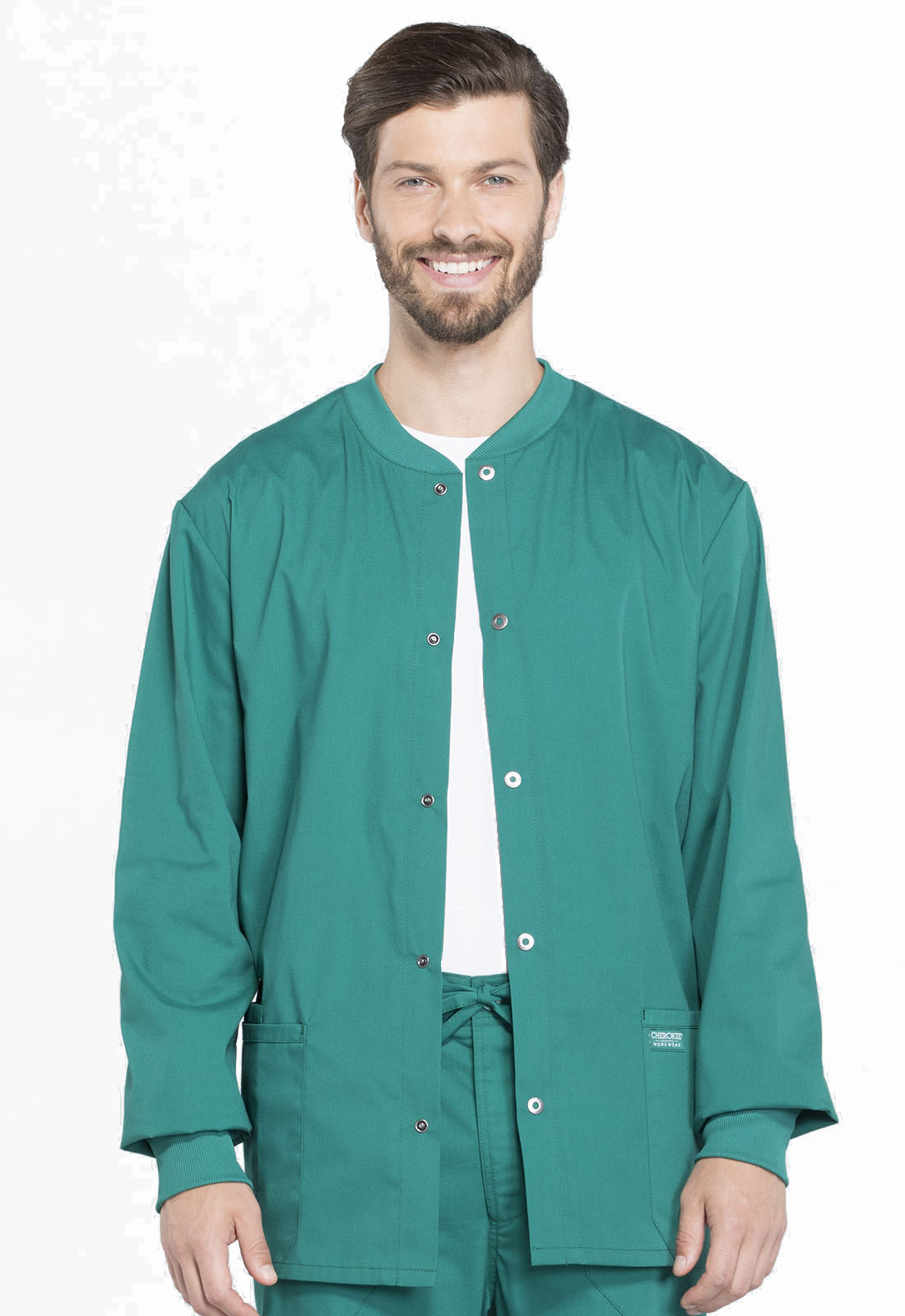 Professionals WW360 Men's Snap Front Jacket Hunter Green