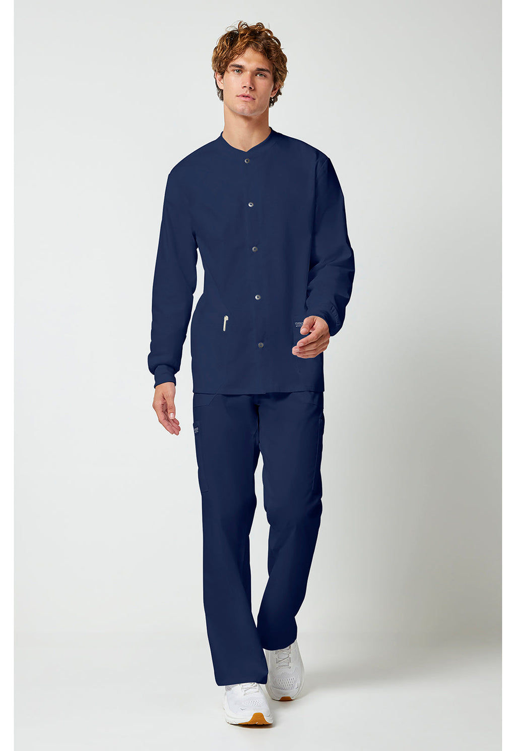 Workwear Professionalessionals WW360 Men's Snap Front Jacket Navy