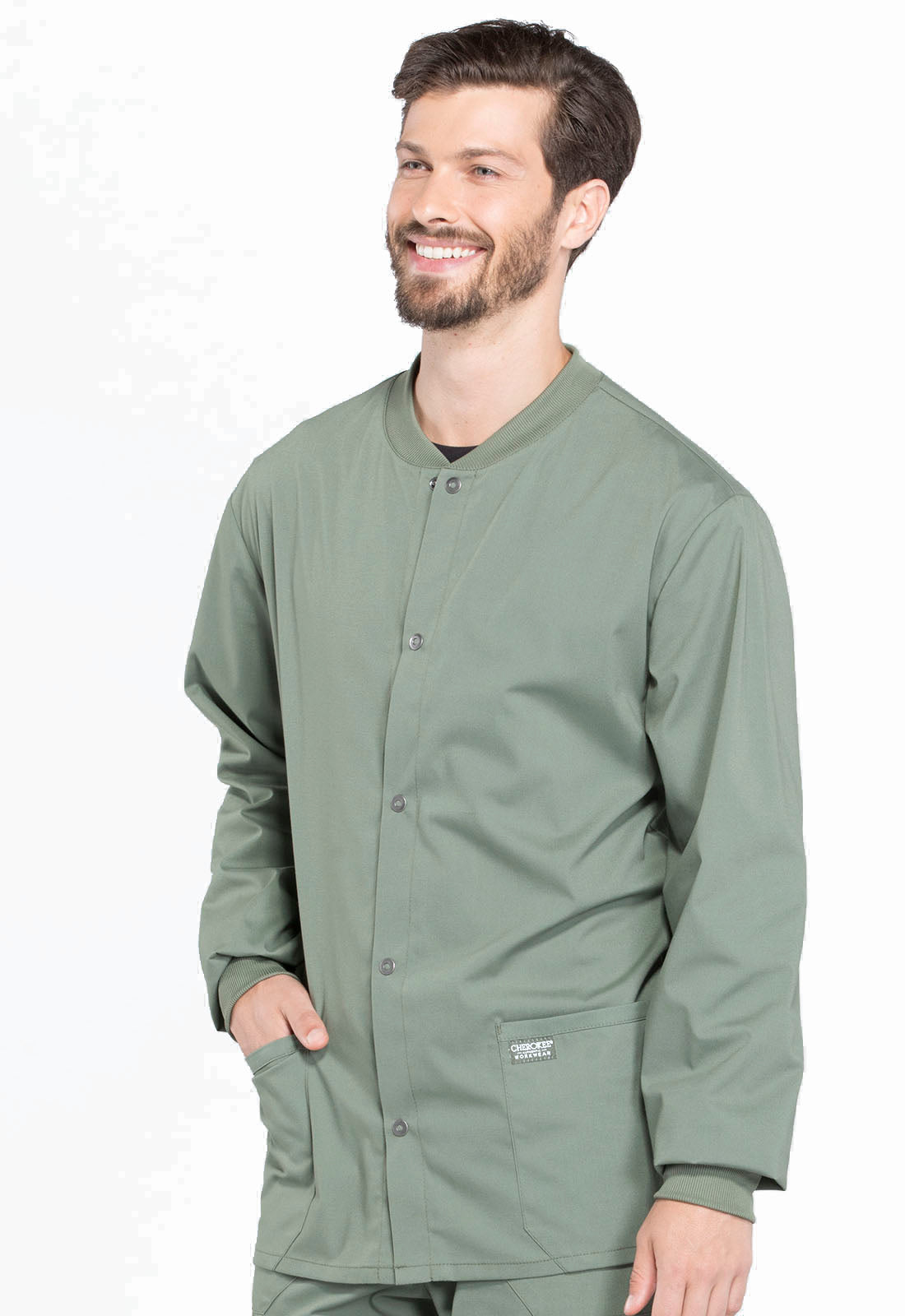 Professionals WW360 Men's Snap Front Jacket Olive