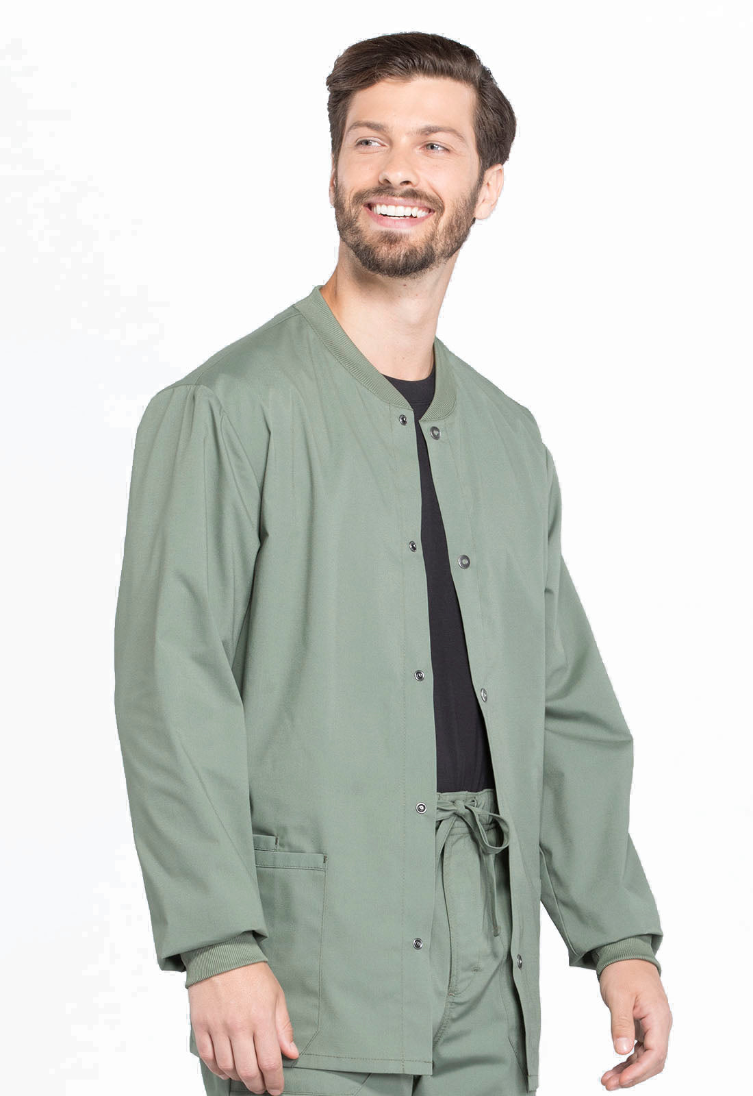 Professionals WW360 Men's Snap Front Jacket Olive