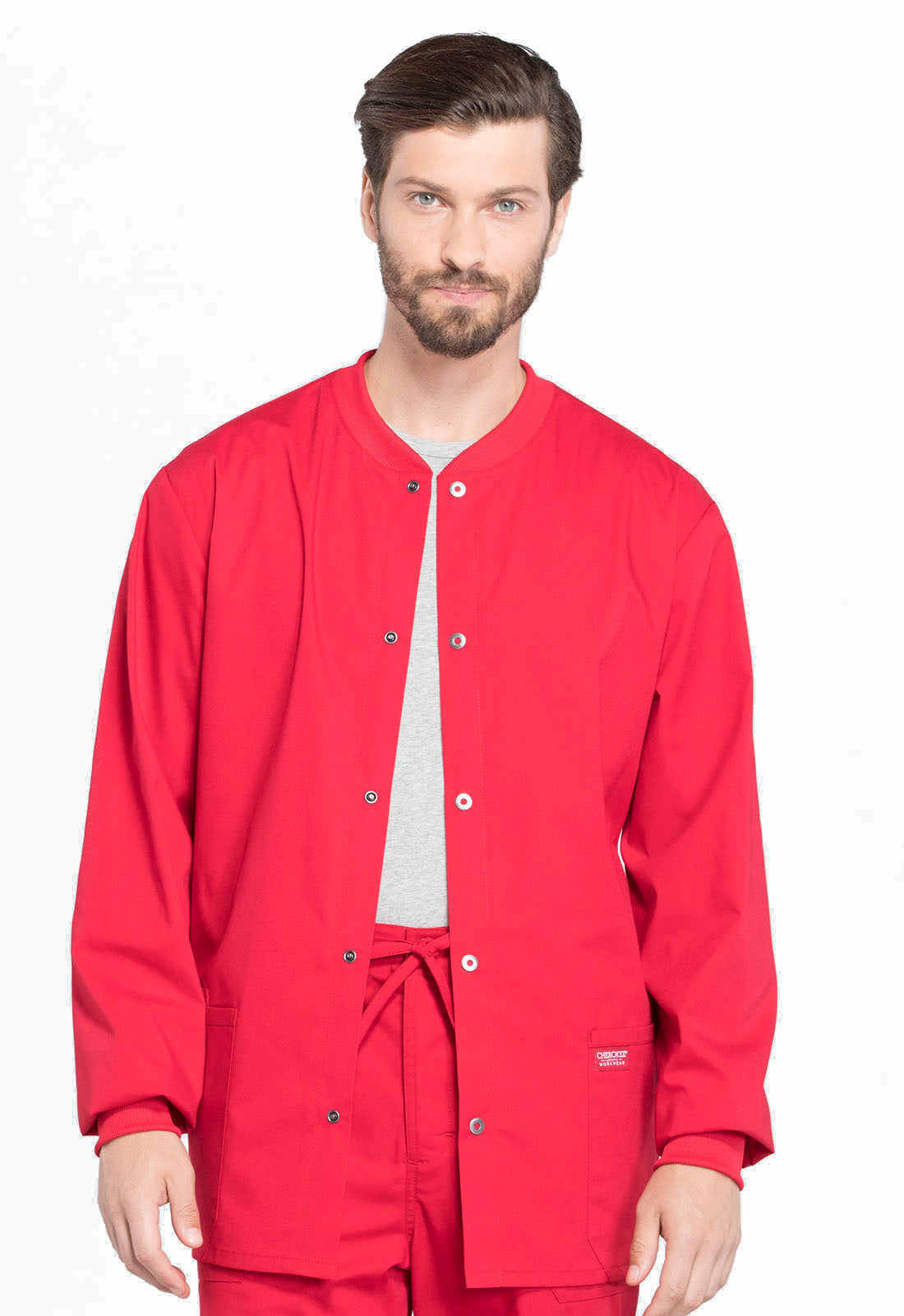 Professionals WW360 Men's Snap Front Jacket Red