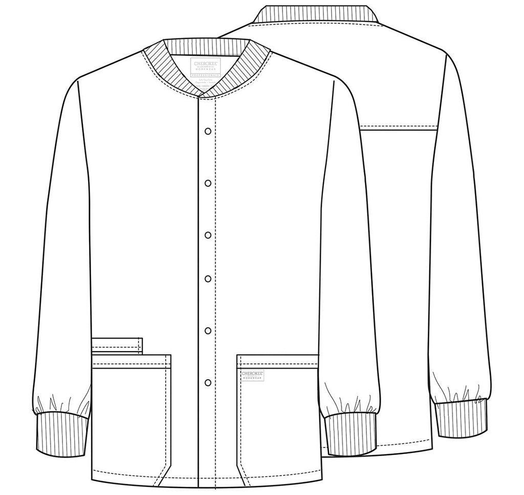 Workwear Professionalessionals WW360 Men's Snap Front Jacket Pewter