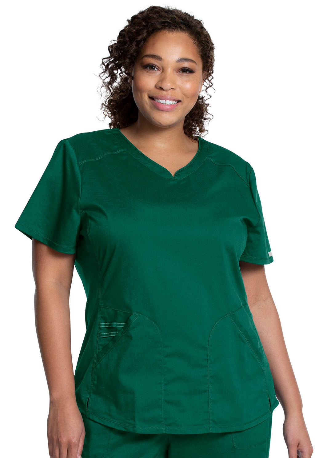 Revolution WW601 V-Neck Top Hunter Green
