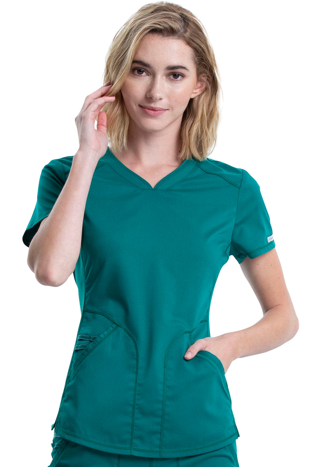 Revolution WW601 V-Neck Top Hunter Green