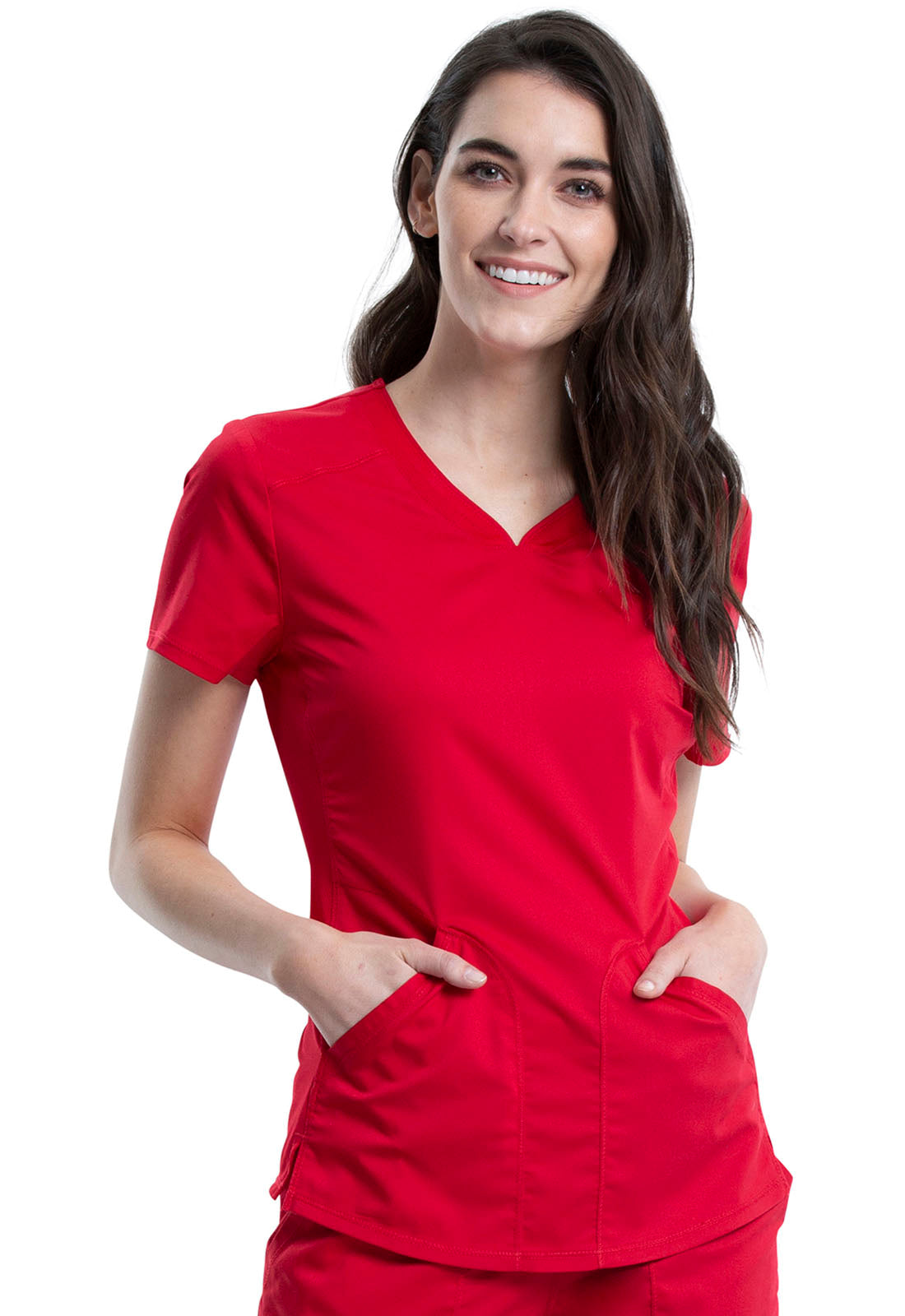 Revolution WW601 V-Neck Top Red