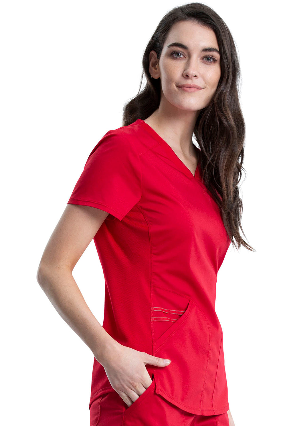 Revolution WW601 V-Neck Top Red