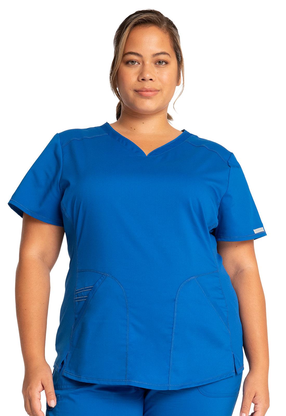 Workwear Revolution WW601 Women's V-Neck Scrub Top Royal