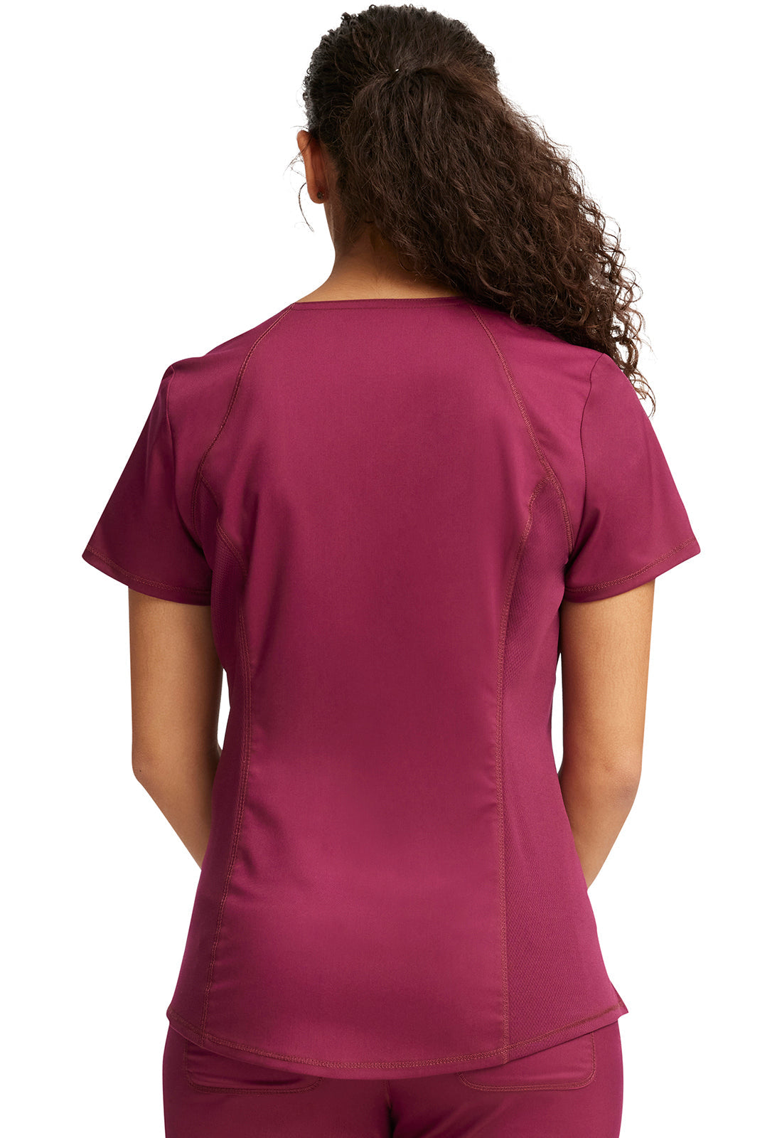 Workwear Revolution WW601 Women's V-Neck Scrub Top Wine