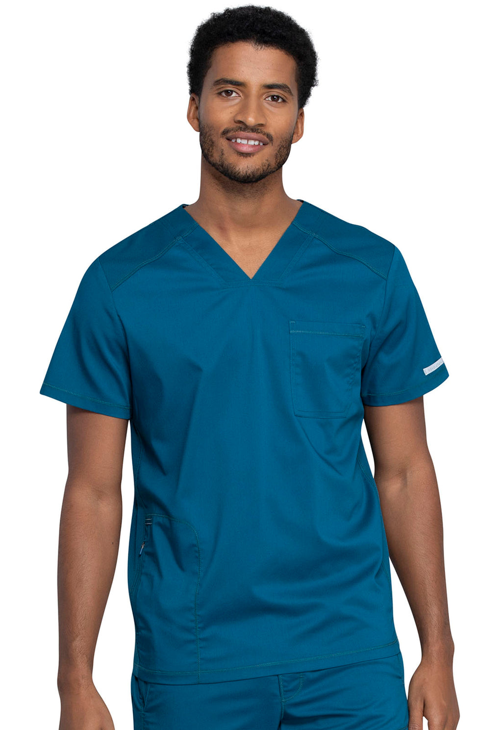Revolution WW603 Men's V-Neck Top Caribbean Blue