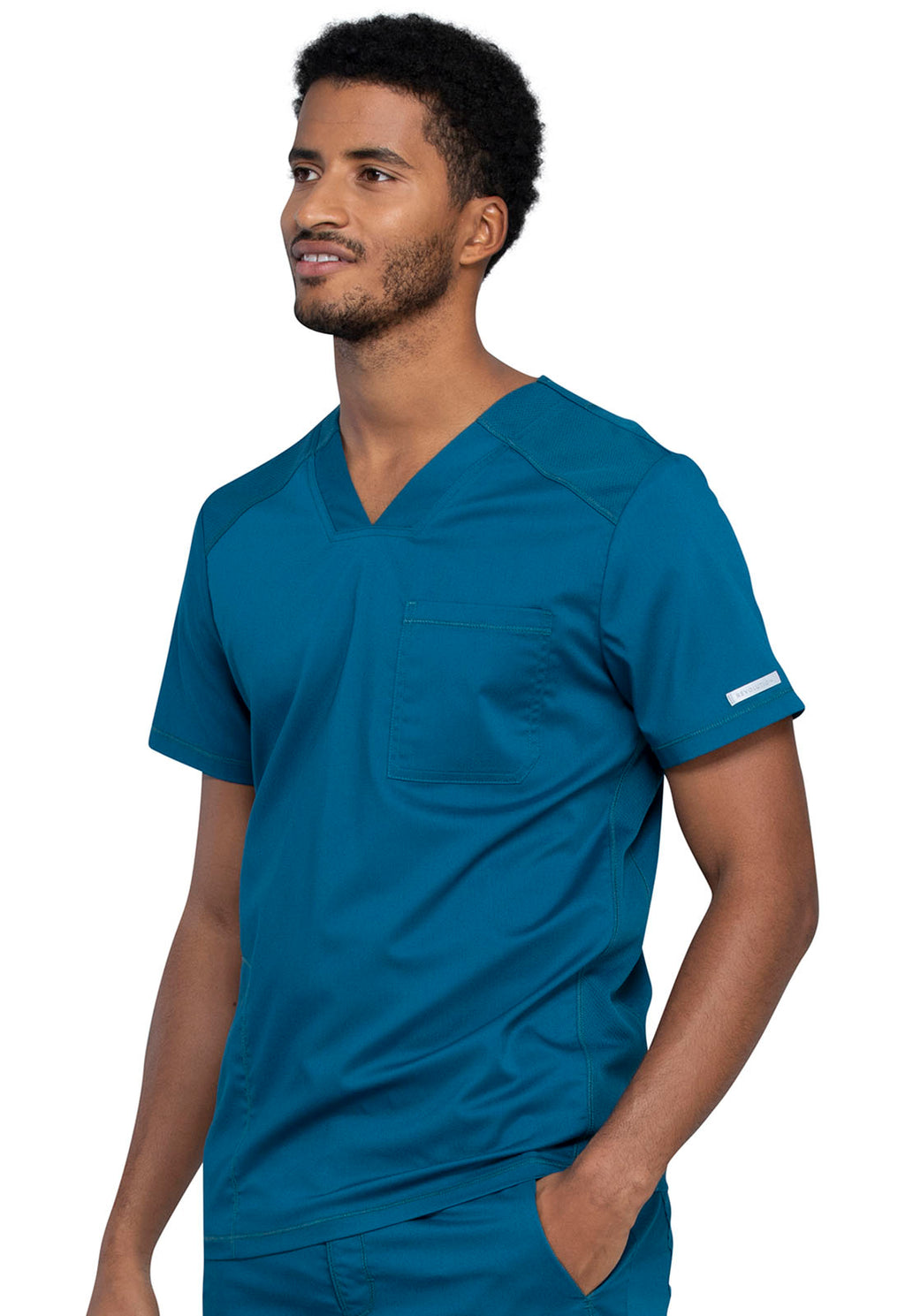 Revolution WW603 Men's V-Neck Top Caribbean Blue