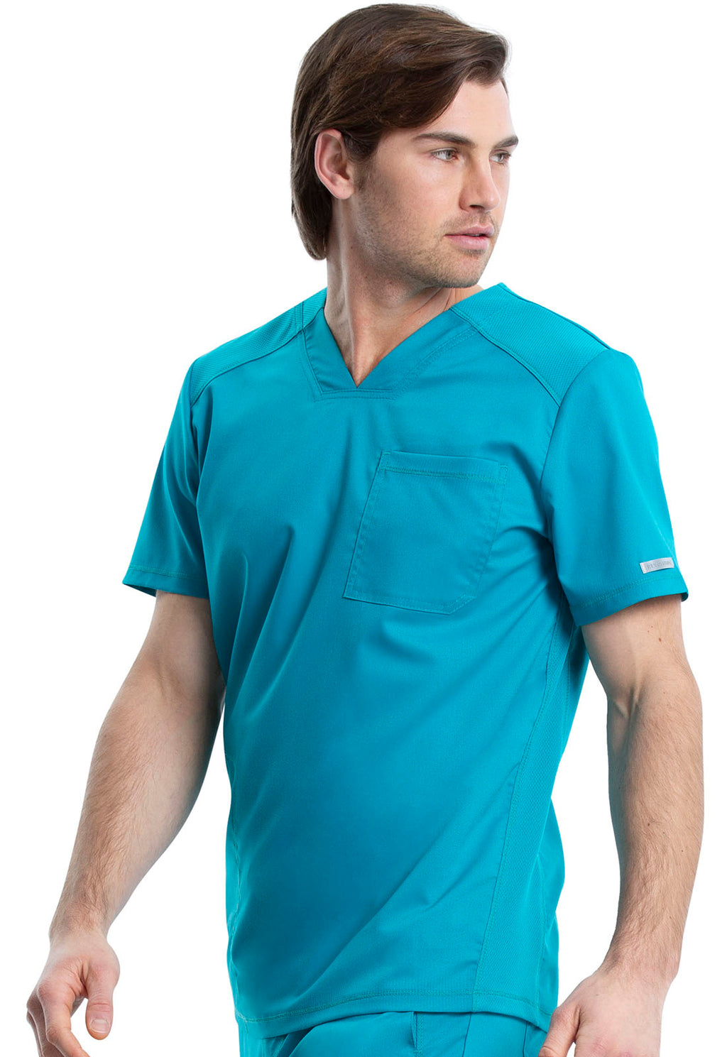 Revolution WW603 Men's V-Neck Top Teal Blue